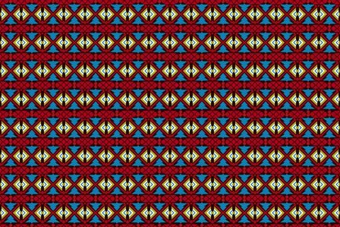 Ethnic pattern seamless geometric,Aztec embroidery border seamless patterns Illustrazione stock