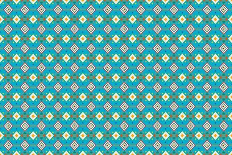 Ethnic pattern seamless geometric,Aztec embroidery border seamless patterns Stock Illustration