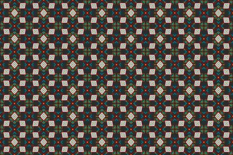 Ethnic pattern seamless geometric,Aztec embroidery border seamless patterns Illustrazione stock