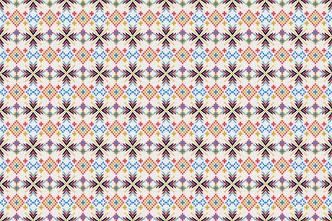 Ethnic pattern seamless geometric,Aztec embroidery border seamless patterns Illustrazione stock