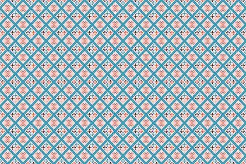 Ethnic pattern seamless pixel art for Fabric geometric ethnic pattern seamless, Stock Illustration