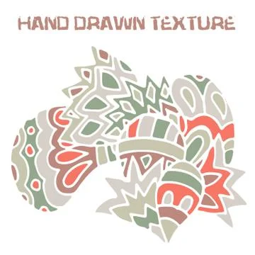 Ethnic patterns,geometric picture. Authentic Boho print. Vector illustration Stock Illustration