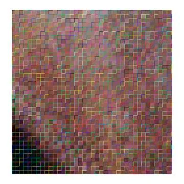Ethnic retro abstract pattern. Gold and red. 스톡 일러스트