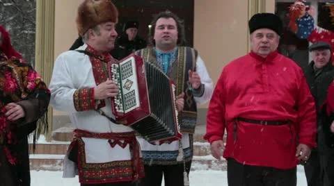 Ethnic russian sings Stock Footage 22181978