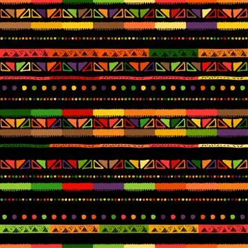 Ethnic seamless in native style. Vector pattern Stock Illustration