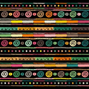 Ethnic seamless in native style. Vector pattern Stock Illustration