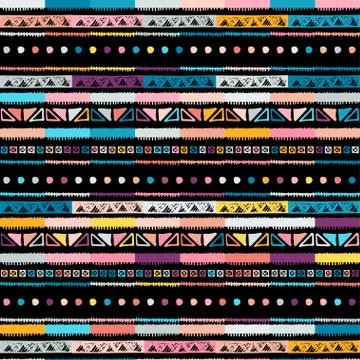 Ethnic seamless in native style. Vector pattern Illustrazione stock