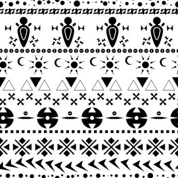 Ethnic seamless pattern 01 Stock Illustration