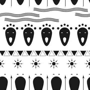 Ethnic seamless pattern 03 스톡 일러스트