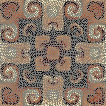 Ethnic seamless pattern in african style. Illustrazione stock