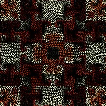 Ethnic seamless pattern in african style. Illustrazione stock