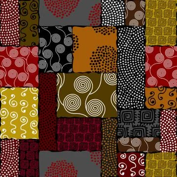Ethnic seamless pattern in african style. Illustrazione stock