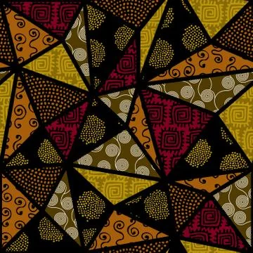 Ethnic seamless pattern in african style. Stockillustratie