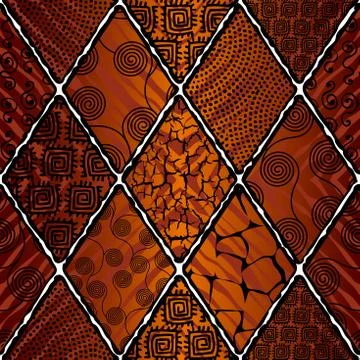 Ethnic seamless pattern in african style. Stock Illustration
