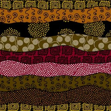 Ethnic seamless pattern in african style. Vector Illustration. Illustrazione stock