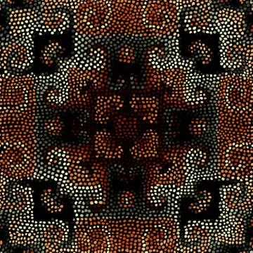 Ethnic seamless pattern in african style. Illustrazione stock
