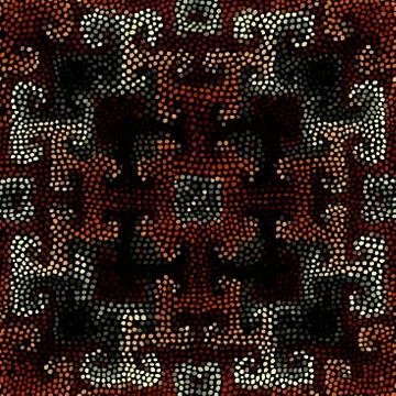 Ethnic seamless pattern in african style. Illustrazione stock