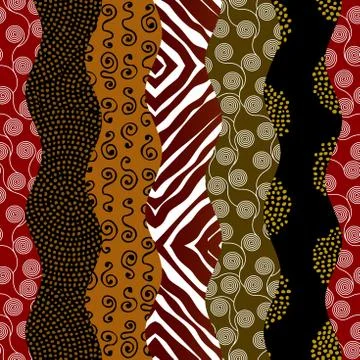 Ethnic seamless pattern in african style. Stock Illustration