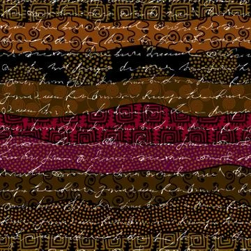 Ethnic seamless pattern in african style. Illustrazione stock