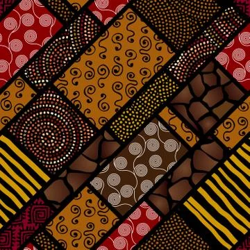 Ethnic seamless pattern in african style. 스톡 일러스트
