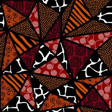 Ethnic seamless pattern in african style. Stock Illustration