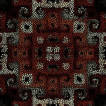 Ethnic seamless pattern in african style. Illustrazione stock