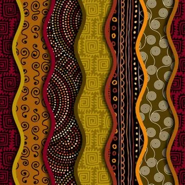 Ethnic seamless pattern in african style. Stock Illustration