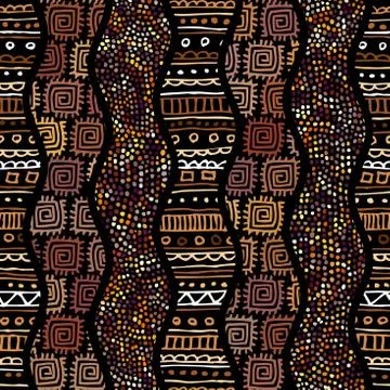 Ethnic seamless pattern in african style. Stock Illustration