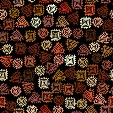 Ethnic seamless pattern in african style. Stock Illustration
