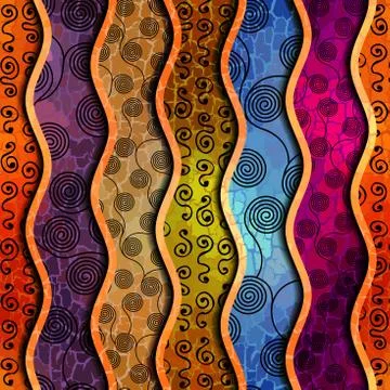 Ethnic seamless pattern in african style. Stock Illustration