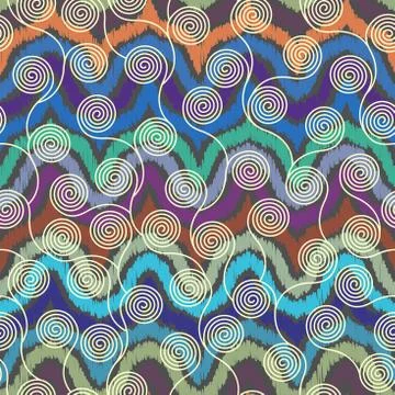 Ethnic seamless pattern in african style. Illustrazione stock