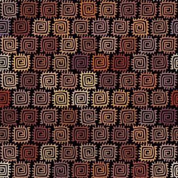 Ethnic seamless pattern in african style. Illustrazione stock