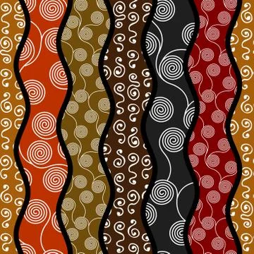 Ethnic seamless pattern in african style. Illustrazione stock