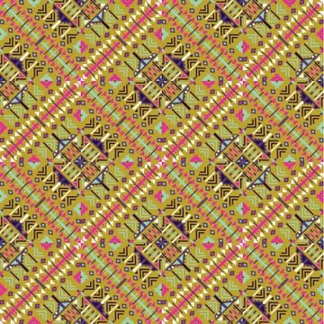Ethnic seamless pattern. Aztec geometric background. Stock Illustration