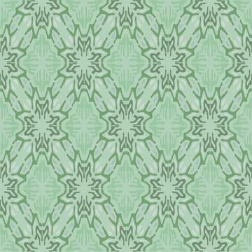 Ethnic seamless pattern, Damascus wallpaper. Vector Stock Illustration