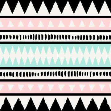 Ethnic Seamless Pattern Stock Illustration