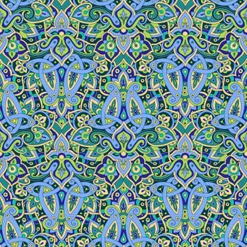 Ethnic seamless pattern. Illustrazione stock