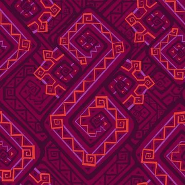 Ethnic seamless pattern. Illustrazione stock