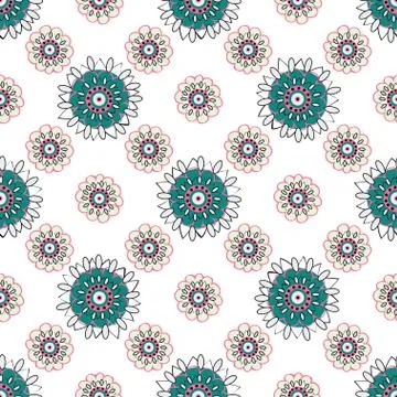 Ethnic seamless pattern Stock Illustration