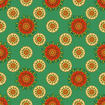 Ethnic seamless pattern Stock Illustration