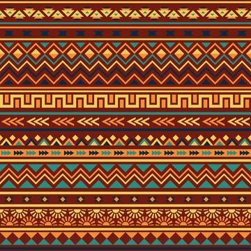 Ethnic seamless pattern Stock Illustration
