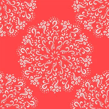 Ethnic Seamless Pattern with Mandala. Abstract Oriental Mandala Background. V Stock Illustration