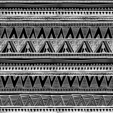 Ethnic seamless pattern in native style. Tribal vector seamless pattern wit.. Stock Illustration