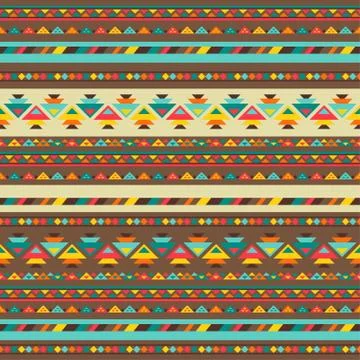 Ethnic seamless pattern in native style Stock Illustration