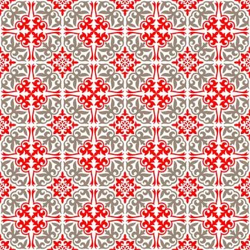Ethnic Seamless pattern of the nomadic peoples Kazakh, Moroccan,Turk, Mongol 스톡 일러스트