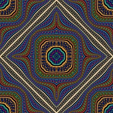 Ethnic seamless pattern. Ornamental background. Repeat colorful vector backdr 스톡 일러스트
