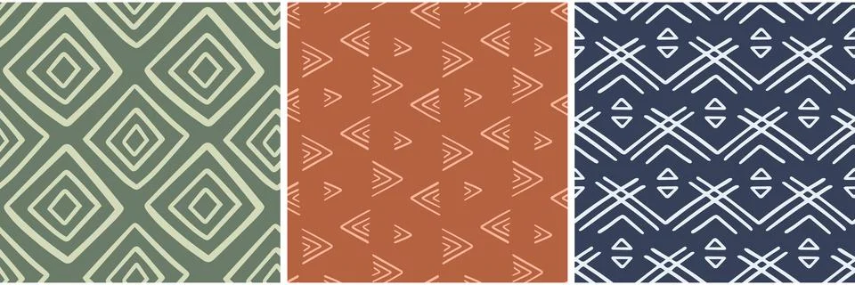 Ethnic Seamless Pattern texture Tribal African Aztec abstract background Illustrazione stock