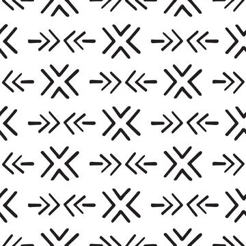 Ethnic seamless pattern. Tribal background texture Stock Illustration