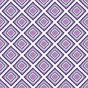 Ethnic seamless pattern. Tribal line print in african, mexican, american, indian Stock Illustration