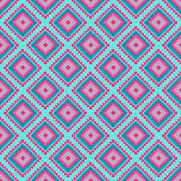 Ethnic seamless pattern. Tribal line print in african, mexican, american, indian Stock Illustration